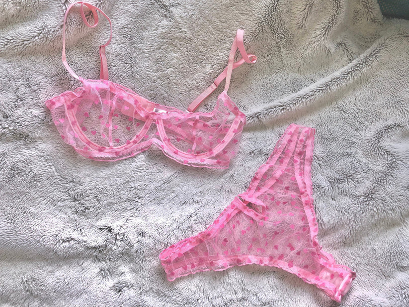 Pink Sweetheart Lingerie Set