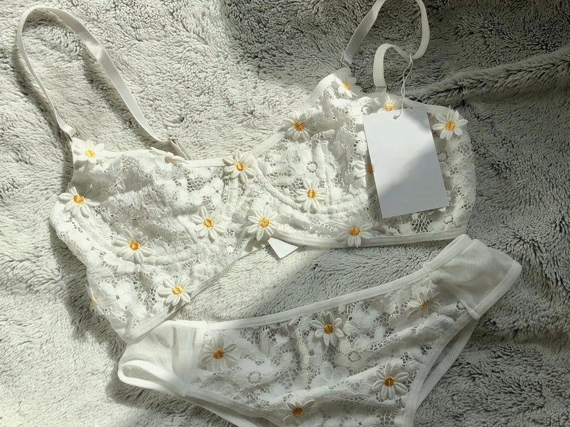 Wild White Flower Lingerie